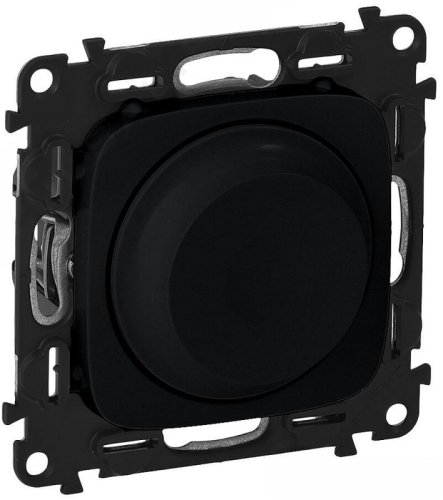 Светорегулятор поворотный без рамки Legrand Valena Allure 5-300Вт антрацит картинка